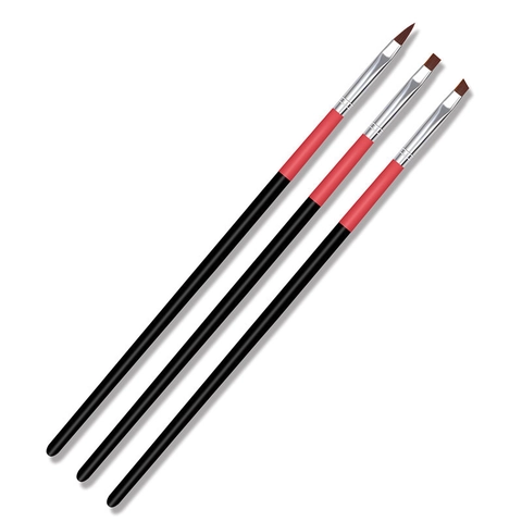 Pennelli Per Nail Art Setole In Nylon Manici In Plastica Per Pittura Disegno Intaglio Linee Manicure Design Bellezza
