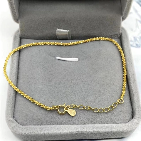 Koreanischer Stil 925 Sterlingsilber Schleierkraut Armband Schimmernd Leichter Luxus Funkelnd Verstellbare Kette Schmuck Für Damen Mädchen Geschenk