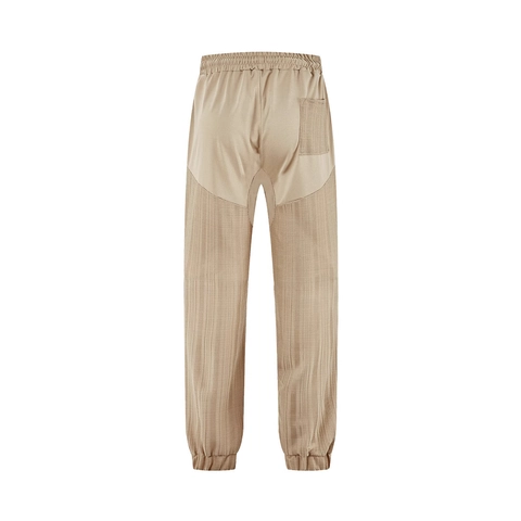 Pantaloni Jogger Da Uomo Poliestere Traspirante Patchwork Coulisse Vita Elastica Pantaloni Sportivi Casual