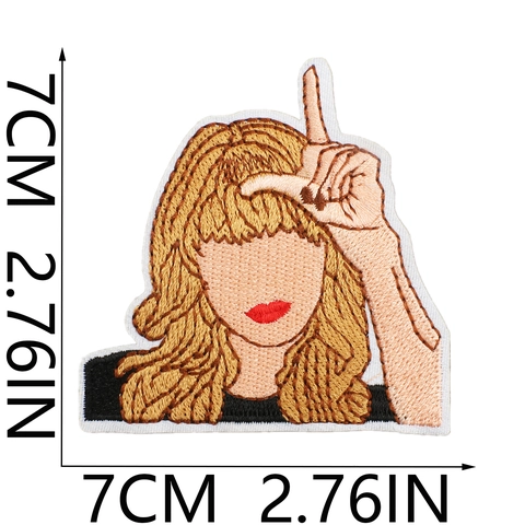Geborduurde Patches Muziekthema Cartoonfiguur Vlinder Hart Strijken Naaien Decoratieve Applicatie Voor Kleding Tas