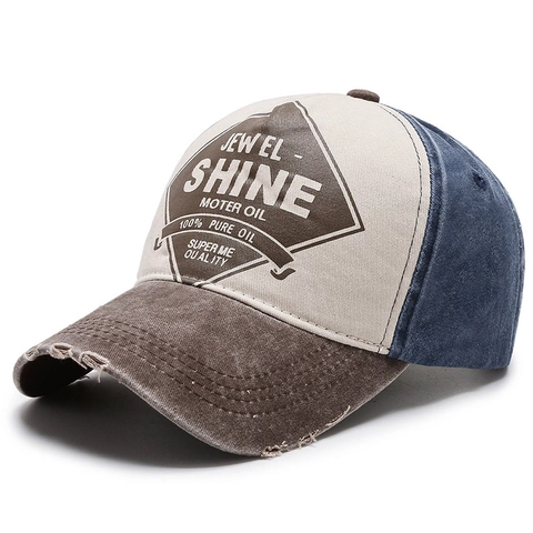 Cappellino Da Baseball In Cotone Lavato Retrò Patchwork Distressed Regolabile Protezione Solare Cappello Sportivo All Aperto Per Uomo Donna