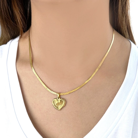 Minimalistische Edelstahl Herz Anhänger Halskette Für Damen Gold Schlangenkette Schlüsselbein Kette Elegante Mode Schmuck