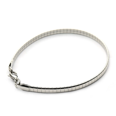 Pulsera De Cadena De Acero De Titanio Minimalista Para Hombres Y Mujeres Color Plata Joyería De Moda Estilo Punk