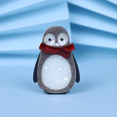 Simpatica Spilla Pinguino Cartone Animato Spilla Animale In Acrilico Per Decorazione Vestiti Borsa Unisex