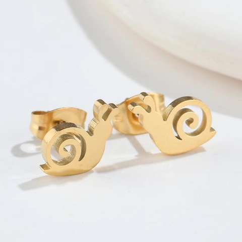 Minimalist Stainless Steel Stud Earrings Cute Animal Squirrel Rabbit Carrot Ghost Moon Phase Fashion Jewelry For Women