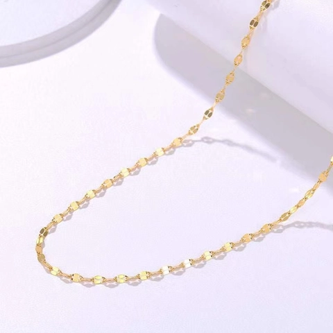 Collar De Cadena De Labios De Acero Inoxidable Minimalista Elegante Retro Moda Estilo OL Joyería Cadena Simple Para Mujeres