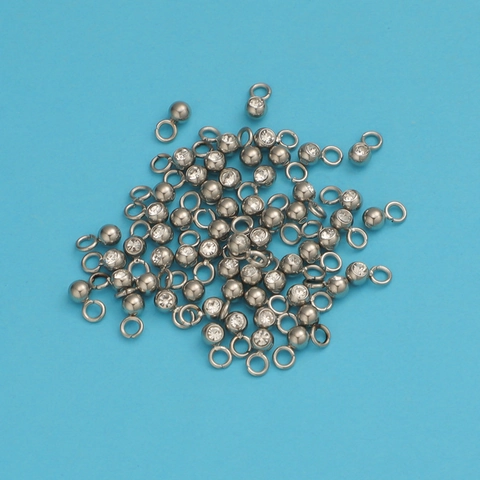 Geboortesteen Bedeltjes 304 Roestvrij Staal Ronde Kristal Hangers Voor DIY Sieraden Maken Kleurrijk Gepolijst