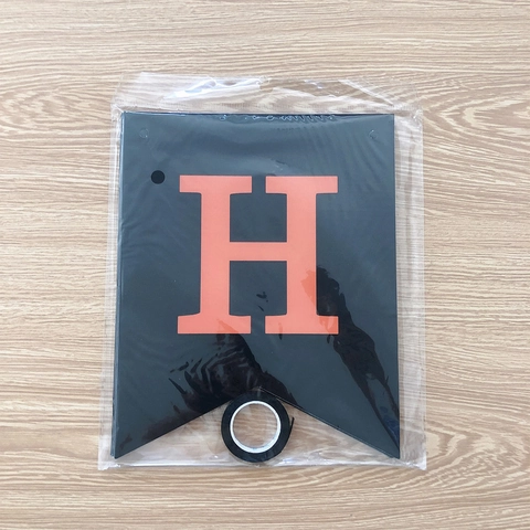 Happy Halloween Banner Schwarz Und Orange Papier Schwalbenschwanz Flagge Girlande Mit Kuerbis Muster Fuer Party Deko