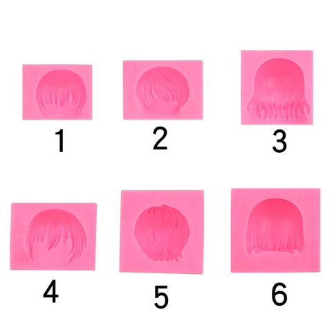 Stampo In Silicone Per Acconciatura Frangia Bambola BJD DIY Modellazione Argilla Personaggio Cartone Animato Strumento Decorazione Torte
