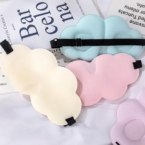 3D Cloud Shape Schlafmaske Memory Schaum Lichtblockierung Weiches Nylon Verstellbares Band Für Reisen Tragbar Atmungsaktiv