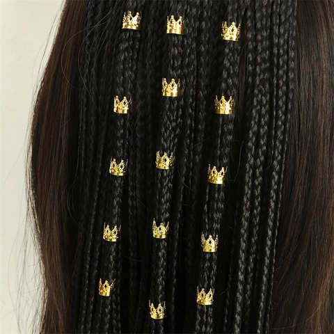Bijoux Cheveux Dreadlocks Anneaux Tressage Alliage Papillon Serpent Couronne Style Ethnique Rétro Pour Femmes