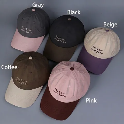 Cappellino Baseball Poliestere Asciugatura Rapida Traspirante Contrasto Tesa Curva Cappello Sole Ricamo Regolabile Donna Uomo