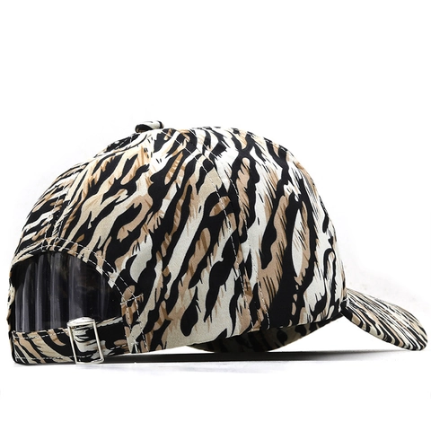 Gorra De Béisbol De Algodón Con Estampado De Tigre Ajustable Patrón De Animal Sombrero De Sol Casual Para Mujeres Y Hombres