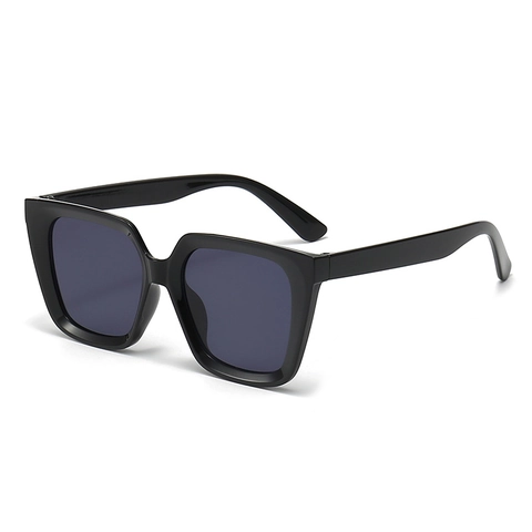 Fashion Square Large Frame Sunglasses PC Frame AC Lens UV400 Protection Retro Ins Style For Women Men