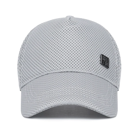 Berretto Da Baseball In Mesh Traspirante Protezione Solare Sport All'aperto Cappello Regolabile Con Decorazione In Metallo