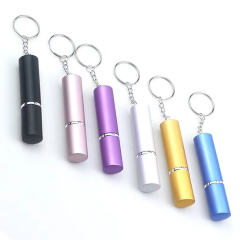 Portable Refillable Perfume Spray Bottle Zinc Alloy Mini Atomizer With Keychain Travel Cosmetic Dispenser For Liquid Daily Use