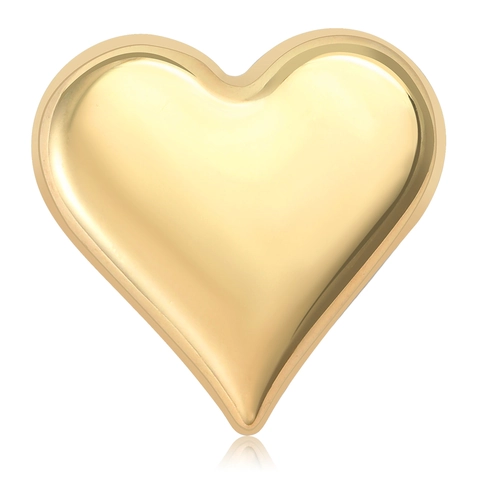 Broche De Corazón Minimalista De Aleación Para Mujer Accesorios De Traje De Moda Corpiño De Metal Semplice