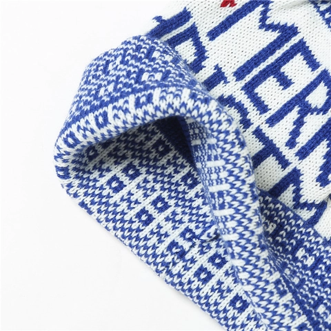 Merry Christmas Rentier Strickmütze Für Damen Herren Bommel Weiche Winter Warme Polyester Festliche Party Weihnachtsmütze