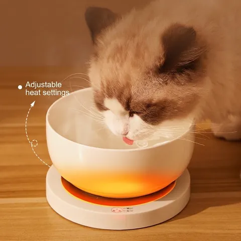 Ceramic Heating Pet Bowl Constant Temperature Water Dispenser For Cats And Dogs Anti Dry Burning Winter Electric Feeder