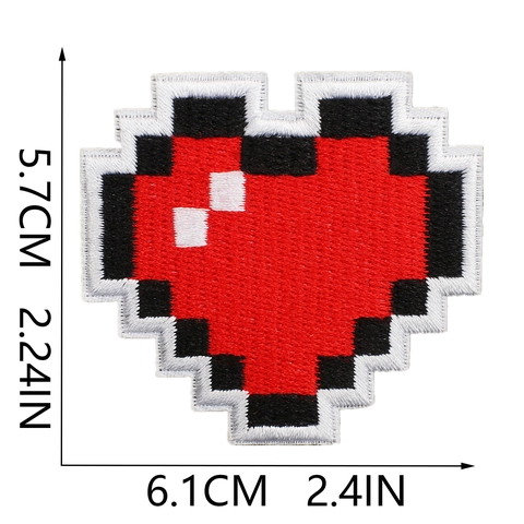 Parches Bordados Estilo Pixel Art Hilo Poliéster Apliclique Termoadhesivo Para Decoración De Ropa Bolsos Tema De Juegos