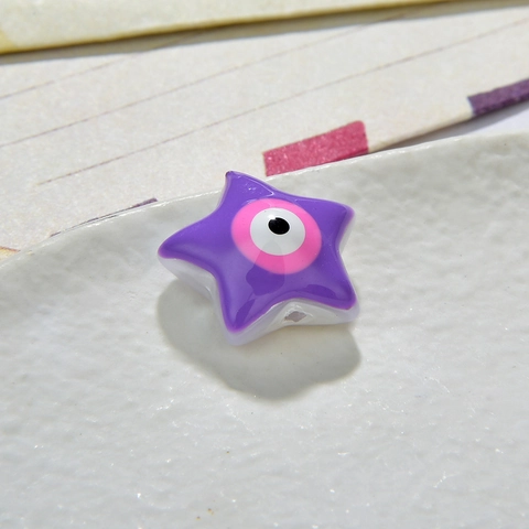 Perline Malocchio A Forma Di Stella Resina Fatto A Mano Per Creazione Di Gioielli Fai Da Te Collane Bracciali Accessori Di Moda Colorati