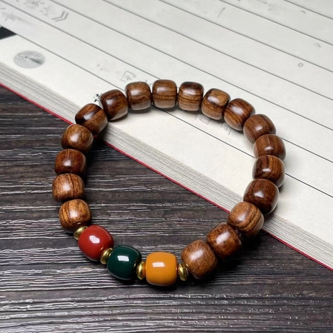 Schwarzes Palisander Holz Armband Neuer Chinesischer Stil Zen Gebetsperlen Für Herren Damen Ethnischer Lotus Schnitzerei