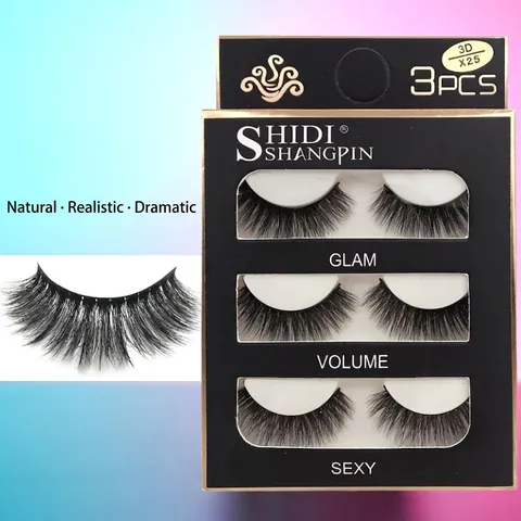 3D Nerz Falsche Wimpern Dick Natur Simulation Handgemacht Kreuz Lang Weich Wimpern Makeup Schönheit Werkzeuge