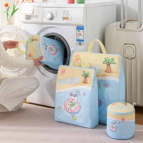 Wäschebeutel Wäschenetz Polyester Schützend Waschmaschine 3D Tragbar Cartoon Druck BH Unterwäsche Feinmaschig Reise Lagerung