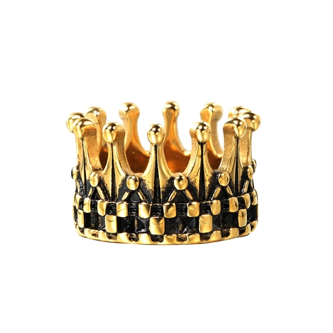 Anillo De Corona Acero Inoxidable Joyería De Moda Punk Geométrica Para Hombres Y Mujeres
