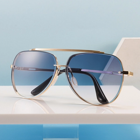 Occhiali Da Sole Aviatore Retrò Montatura In Metallo Protezione UV400 Occhiali Da Moda Classici Uomo Donna