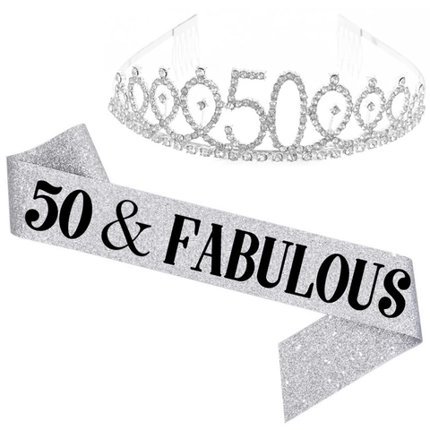 Geburtstagsfeier Strass Tiara Und Glitzer Schärpe Königin Krone Meilenstein Jubiläum Party Dekorationen