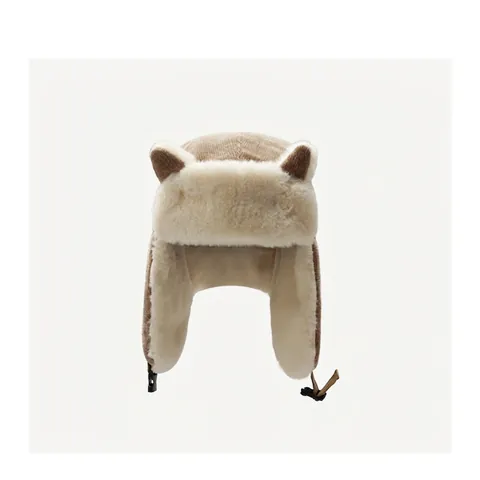 Cappello Invernale Donna Lei Feng Foderato Ecopelliccia Protezione Orecchie Simpatiche Orecchie Gatto Caldo Antivento Corduroy Esterno