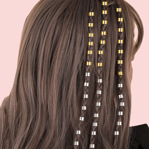 Dreadlock Haarringe Manschetten Legierung Metall U-förmig Offen Flechtschmuck DIY Für Zöpfe Gold Silber Haarschmuck