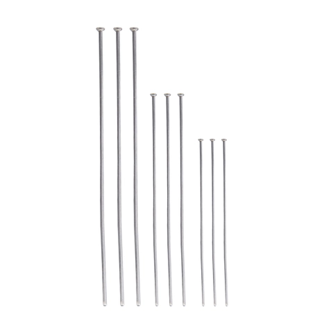 Stainless Steel Eye Pins And Flat Head Pins For DIY Jewelry Making Beading Craft Findings