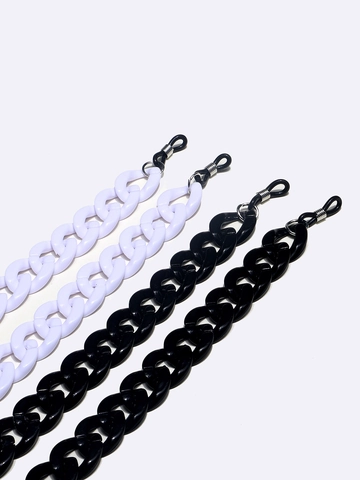 Acrylic Glasses Chain Neck Strap Anti Slip Chunky Eyewear Cord Adjustable Silicone Loops For Women Men Fashion Accessories