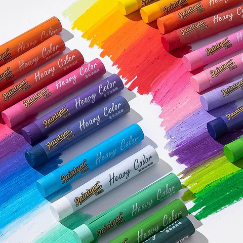 Pastels A L Huile Couleur Lourde Souple Professionnel Fournitures Artistiques Pour Etudiant Dessin Impasto Non Toxique