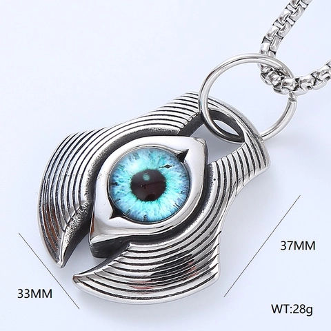 Collane Con Pendente Gothic Punk In Acciaio Inossidabile 304 Vintage Animale Croce Teschio Gioielli Religiosi Per Uomo Donna