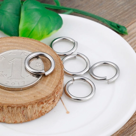 Stainless Steel Open Jump Rings For DIY Jewelry Making Polished Round Connector Findings For Necklace Bracelet Handcrafted Accessories