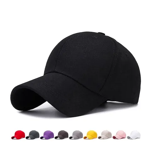 Berretto Da Baseball Classico Tinta Unita Cotone Regolabile Visiera Curva Cappello Da Sole Per Uomini Donne Casuale Sport