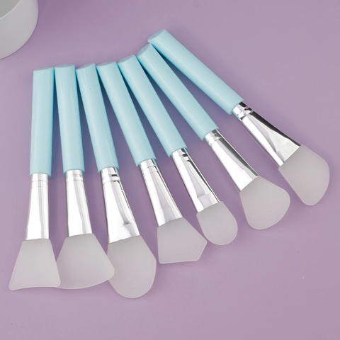 Silicone Face Mask Brush Soft Flexible Skin Care Applicator For Mud Cream DIY Beauty Tool Plastic Handle Aluminum Tube