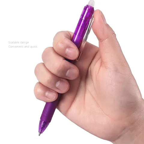 Erasable Gel Pens Retractable Heat Sensitive Ink Multi Color Plastic Writing Stationery For School Office Students
