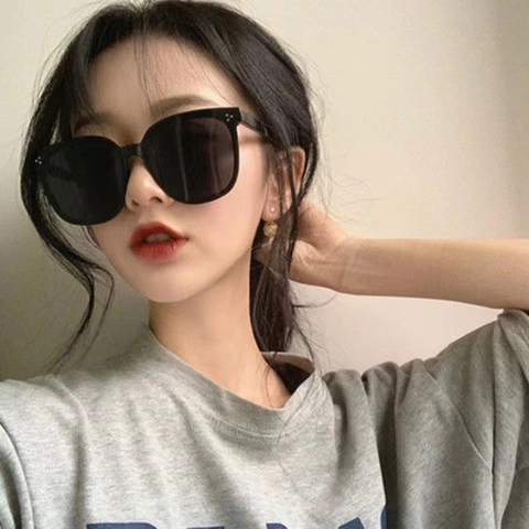 Vintage Square Frame Sunglasses Uv Protection Plastic Fashion Eyewear Outdoor Travel For Women Men