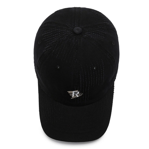 Berretto Da Baseball Lavato Vintage Ricamo Lettera R Parasole Regolabile Cappello Sportivo Per Uomo Donna