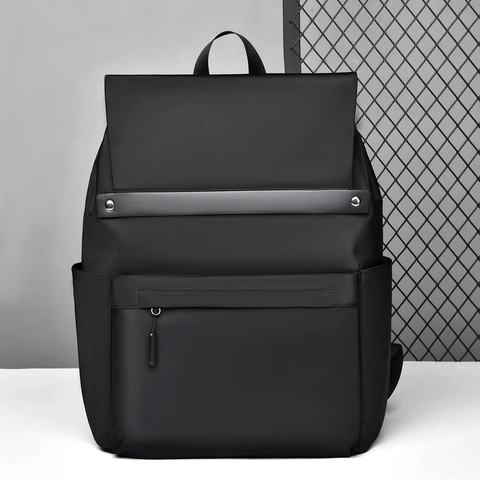 Men Casual Backpack Oxford Cloth Water Resistant Large Capacity Travel Laptop Bag Breathable Streetwear