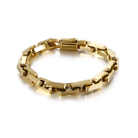 Herren Kette Armband Titan Edelstahl Hip Hop Geometrisch Industrial Punk Stil Schmuck Für Ihn