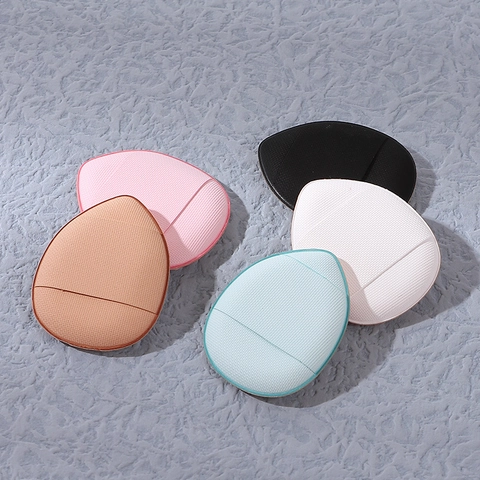 Mini Finger Makeup Puff Polyurethane Soft Water Drop Heart Shape Thumb Sponge For Concealer Foundation Detail Dry Wet Use