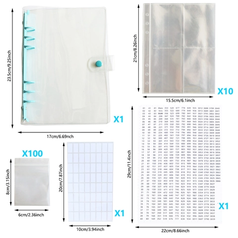 Carpeta De Almacenamiento Para Pintura De Diamante PVC Transparente Organizador De Hojas Sueltas Para Accesorios De Bricolaje 5D