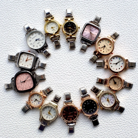 Montre À Quartz Mode Pour Femmes Alliage Strass Bracelet Élégante Montre-bracelet Accessoire Bijoux