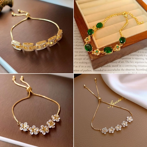 Adjustable Stainless Steel Bolo Bracelet Zircon Micro Pave H Butterfly Charm Jewelry For Women Elegant Stylish Accessory