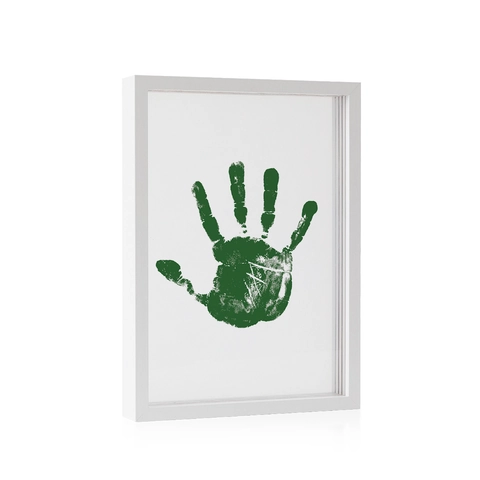 DIY Family Handprint Shadow Box Frame Kit With Multi Color Acrylic Paint MDF Wood And Acrylic Boards For Baby Keepsake
